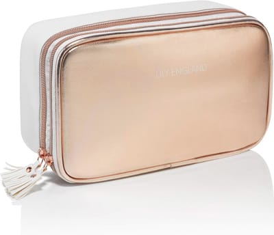 Grote make-uptas voor vrouwen - Luxe en ruime toilettas in Roségoud