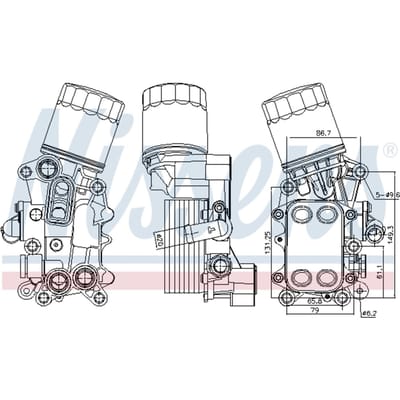 Olie radiator, motorolie NISSENS 91311
