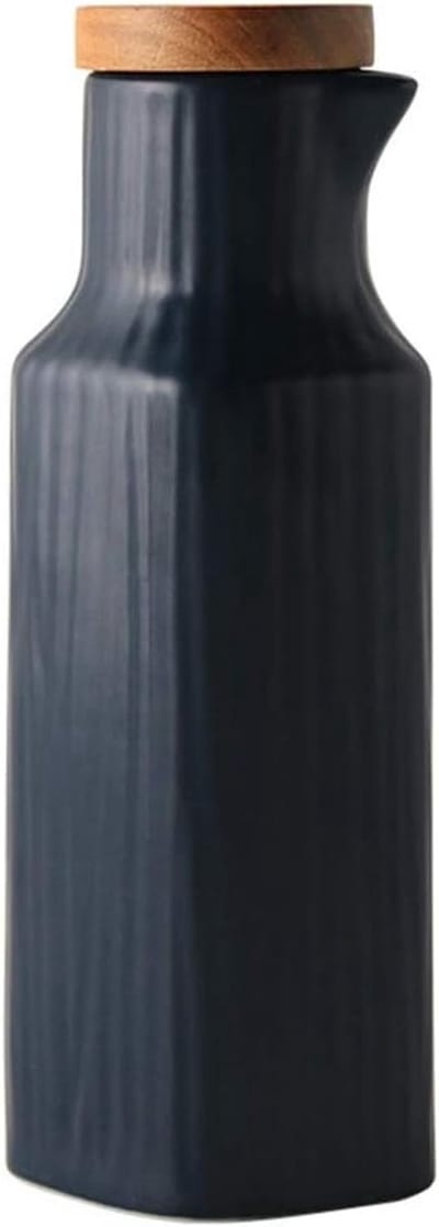 Stijlvolle 300ml keramische olie dispenser, lekvrije olie fles, ideaal voor olijfolie en kruiden met deksel