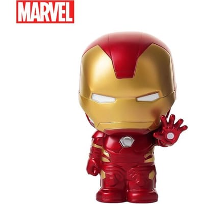 1 st Marvel Iron Man Spaarpot Officieel Gelicentieerde Muntpot Beeldje Geldbox Spaarpot 3D PVC Stereo Verzamelobject Bureau Organizer Woondecoratie