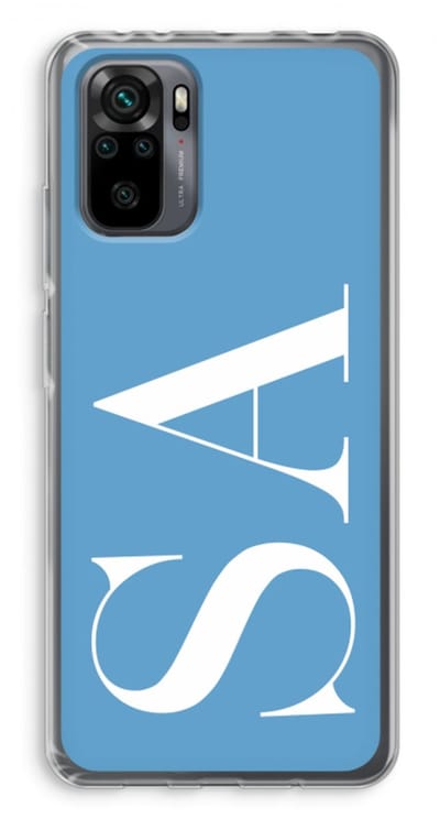 Gepersonaliseerd - Case Company® - Hoesje geschikt voor Xiaomi Redmi Note 10 Pro hoesje - Monogram N°2 - Soft Cover Telefoonhoesje - Bescherming aan alle Kanten en Schermrand