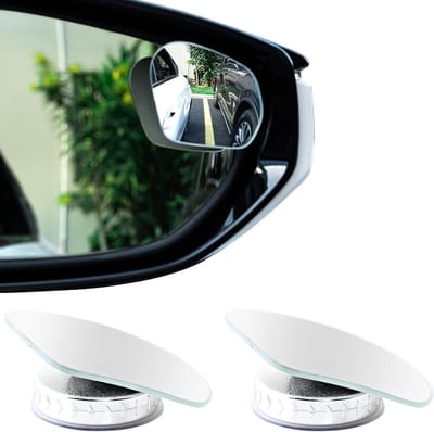 2 Stuks Dode Hoekspiegels voor Auto, Afneembaar en Draaibaar, Waterdicht en HD, Ideaal voor Vrachtwagens en SUV's