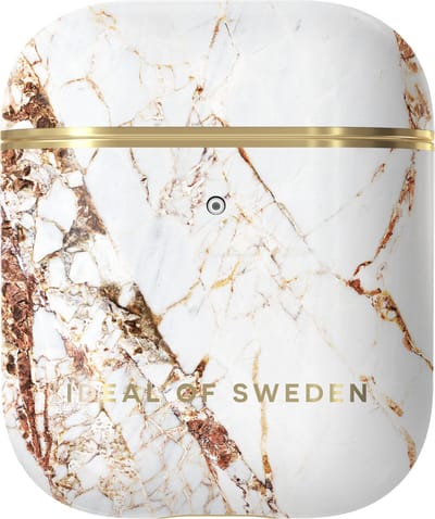 iDeal of Sweden AirPods Case Print voor 1st & 2nd Generation Carrara Gold