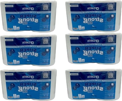 Papieren Rollen - Keukenpapier - Huishoudelijk Gebruik - Hoge Absorptie - 4800 Vellen - Wit