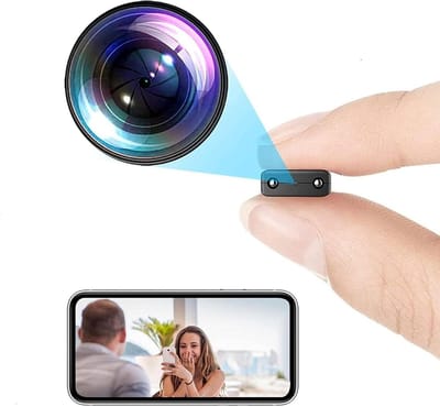Mini WiFi Camera - Beveiligingscamera Thuis - Huisbewaking - Menselijke Detectie - 1080P HD - Zwart