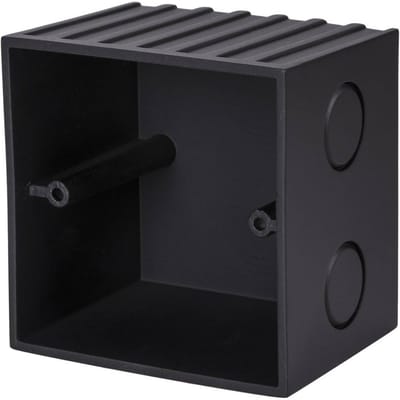 SLV Mobala inbouwdoos, breedte 8 cm, zwart, kunststof