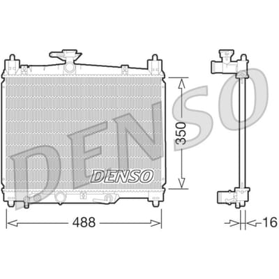 Radiator, motorkoeling DENSO DRM50066