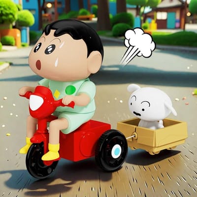 Crayon Shin-Chan Clockwork Model Bewegende Blind Box Creatief Kruipend Hoge Kwaliteit Speelgoed Animatie Periferie Verzameling Tafel Tide Speelgoed Gif