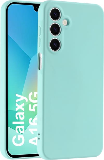 Hoesje geschikt voor Samsung Galaxy A16 (5G/4G) hoesje zacht siliconen- Arara backcover - Mint Groen
