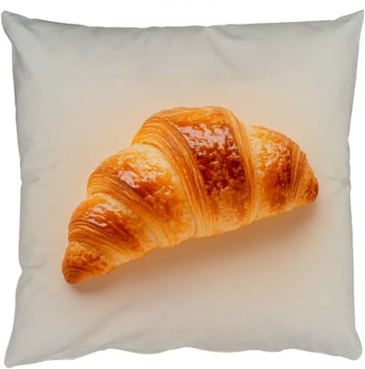 Sierkussens - Kussentjes Woonkamer - 50x50 cm - Croissant - Brood - Beige