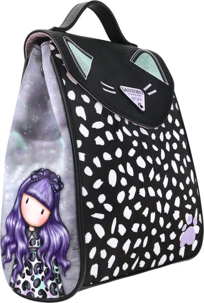 Casual Rugtas Gorjuss Smitten kitten Zwart Wit (23 x 11 x 27 cm)