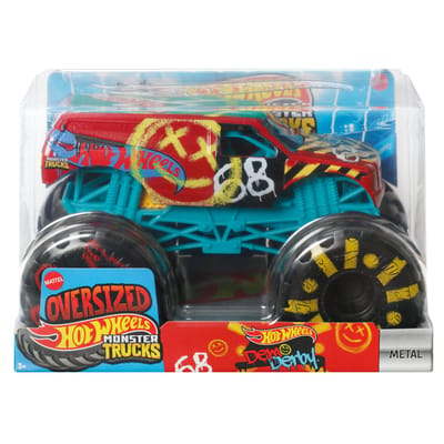 Hot Wheels Monster Trucks Oversized Demo Derby voertuig - Schaal 1:24 - Metaal - Kunststof - 19 cm