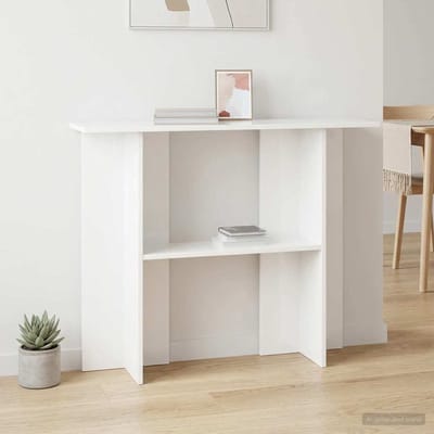 vidaXL - Wandtafel - Wit - 100 - x - 30 - x - 75 - cm - Bewerkt - hout