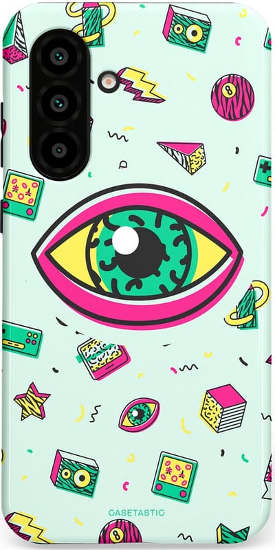 Casetastic Hoesje Geschikt voor Samsung A56 / A36 - Stijlvolle Beschermende Duo-layer Case - Retro 80s vibes