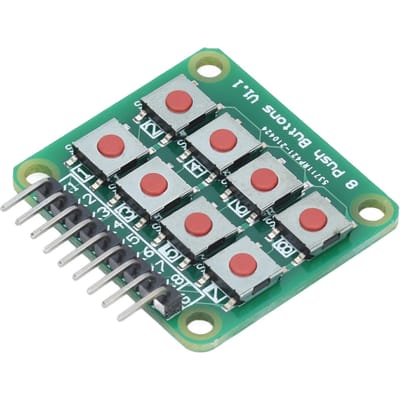 Module Bouton Clé Clavier Carte Matrice 2x4 8 Poussoirs Micro-interrupteur pour Microcontrôleur Monopuce