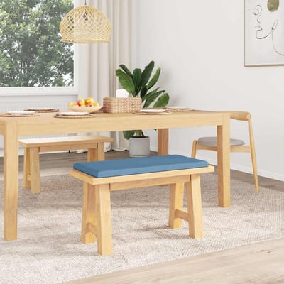 vidaXL - Bankkussen - corduroy - Blauw - Diepte - 35 - cm