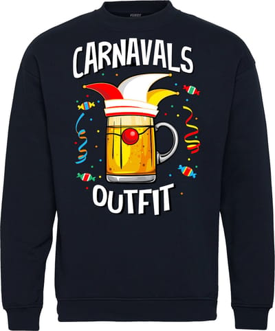 Sweater Carnavals Outfit | Carnavalskleding dames kinderen heren | Carnaval | Foute Party | Navy | maat 104/116