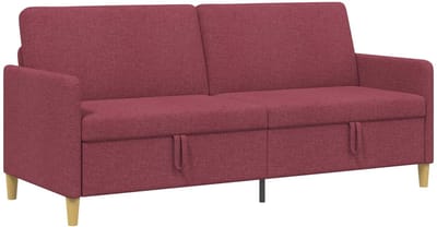 vidaXL - Sofa - met - Opbergruimte - Wijnrood - 192 - x - 78 - x - 87 - cm - Polyester