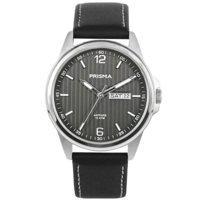 Prisma Pattern Leather Heren horloge P1662