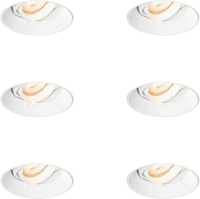 QAZQA 105189 - Inbouwspot - 6 stuks - L 16.8 cm - - Woonkamer | Slaapkamer | Keuken