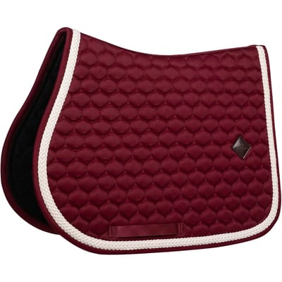 Kentucky Horsewear - Zadeldek - Zadeldoek met Gevlochten Koord - Jumping - bordeaux