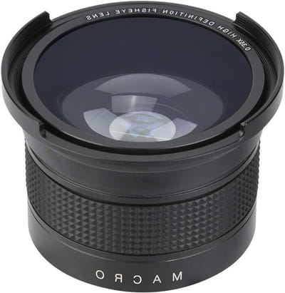 Universele 52mm Fisheye Lens - 0.35X Groothoeklens voor SLR Camera's, Waterdicht en Krasbestendig met Opbergtas, Ideaal voor Landschaps- en Reisfotografie