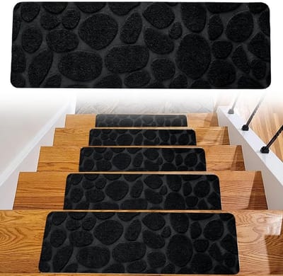 Zelfklevende Trapmatten Set van 15 Stuks 55 x 19 cm voor Binnen, Geschikt voor Houten, Tegels en Marmervloeren