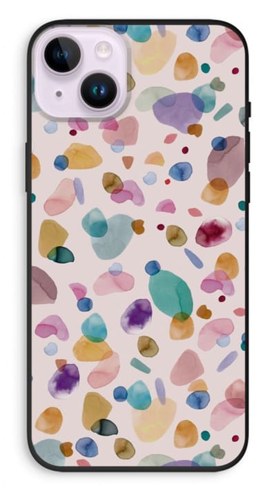 Case Company® - Hoesje geschikt voor iPhone 14 Plus hoesje - Terrazzo Memphis - Biologisch Afbreekbaar Telefoonhoesje - Bescherming alle Kanten en Schermrand