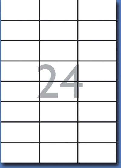 Decadry Etiketten / Labels 70 x 35mm - 100 vel