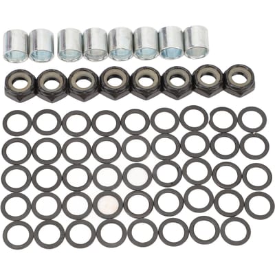 56 STUKS Skateboard Truck Hardware Kit IJzeren Spacers Asmoeren en Snelheidsringen voor Skateboard en Longboard