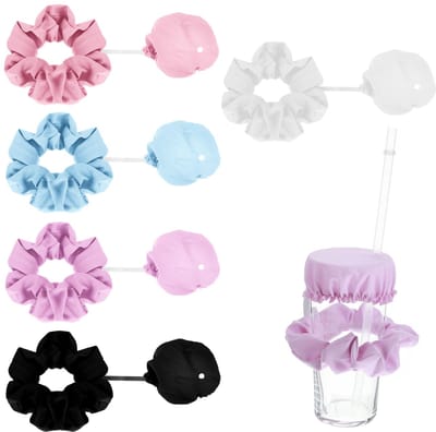 Scrunchie haarband drank cover, KO druppelbescherming armband drankbeker deksel anti-spike drankhoezen anti-spike drankafdekkingen anti-morsen voor feestjes, festivals veilig