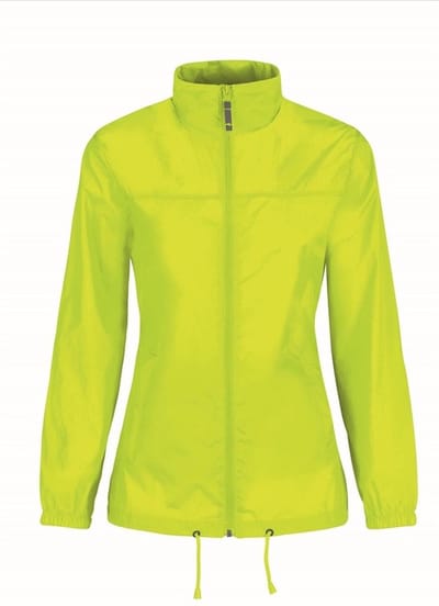 Windjas/regenjas voor dames geel maat XS