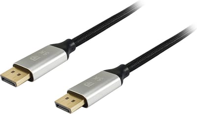 Equip 119263 DisplayPort kabel 3 meter Aluminium, Zwart