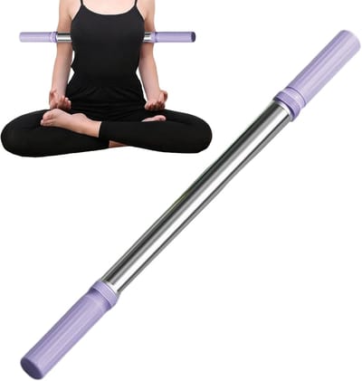 Yoga Staaf - Fitness Hulpmiddel - Houding Correctie - Draagbaar & Lichtgewicht - 57.5 cm - Paars