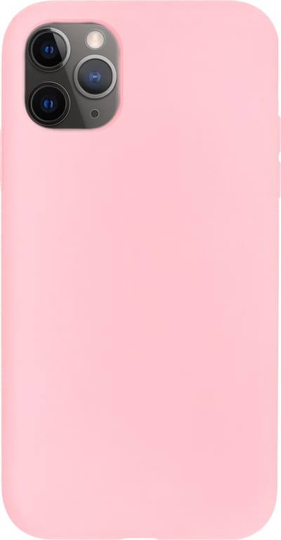 BMAX Siliconen hard case hoesje geschikt voor Apple iPhone 11 Pro Max / Hard Cover / Beschermhoesje / Telefoonhoesje / Hard case / Telefoonbescherming - Lichtroze
