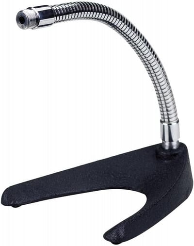 Tafelstatief met V-vormige basis en flexibele gooseneck