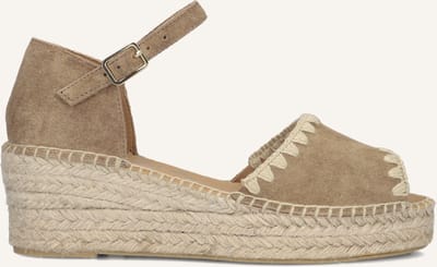 AYANA Omo25yu816 Espadrilles - Met Sleehak - Dames - Zand - Maat 37