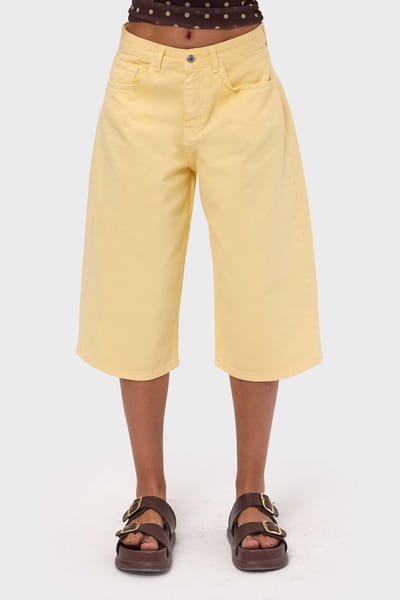 It's Basic - BAGGY BERMUDA SHORT - LEMON