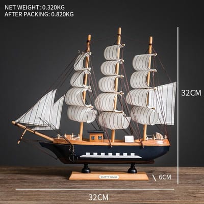 Creatief Zeilboot Model Woonkamer Huisdecoratie Decoratie Wijnkast Veranda Boekenplank Bureau Ornament Met Lichtjes voor Cadeau
