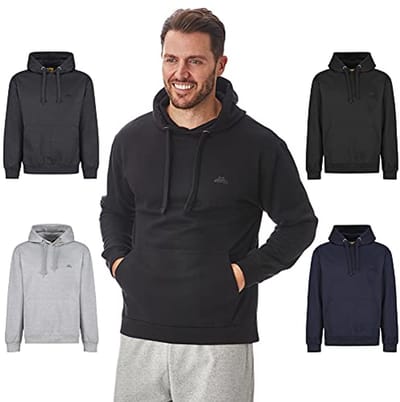 Heren Fleece Trui met Capuchon van Gerecycled Katoen - Eco-vriendelijk en Comfortabel