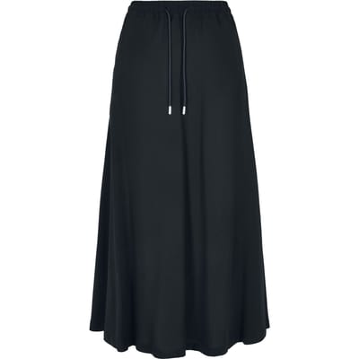 Urban Classics Maxirok - Ladie Viscose Midi Skirt - XS tot S - voor Vrouwen - zwart