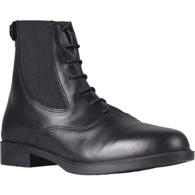 QHP Jodhpurs Tulsa - Paardrijlaarzen - Leer - Zwart - Maat 37