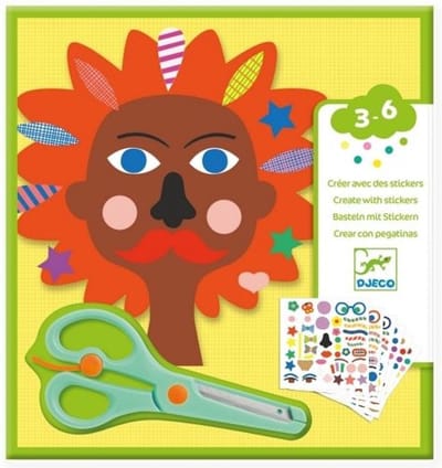 Djeco - Djeco Creëren met Stickers  Kapper