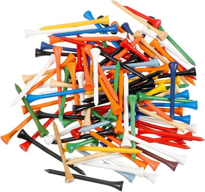 100 stuks houten golftees van bamboe, 70 mm, 38 mm, ideaal voor training en professionele golfers, minder wrijving, meerdere kleuren beschikbaar