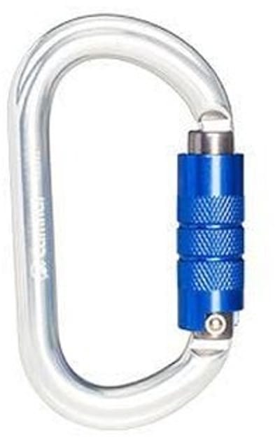 Dailygoods- Karabijnhaak 25KN - Automatische Vergrendeling - Antislip Moer - O-vorm - Aluminium - Veiligheidsbescherming - Klimhaak