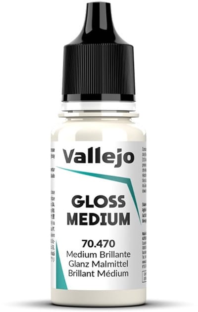 Vallejo Hobbyverf Acrylverf - 70470 Glossy Medium - Acryl Verf flesje - 17 ml