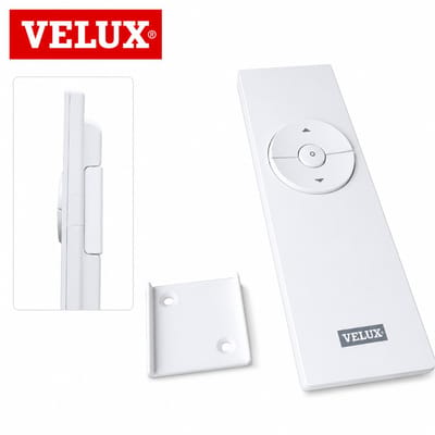 Afstandsbediening Wandhouder - Geschikt voor VELUX® io Remote - Wandbeugel - 20 x 20 mm Bevestigingspatroon - Wit