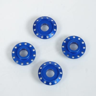 Rondelle spacer aluminium DRC T12 anodisé bleu pour moto cross enduro tuning racing