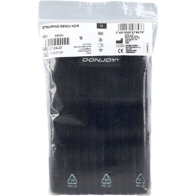 DonJoy® Strapping Knie Zwart 1 Overige