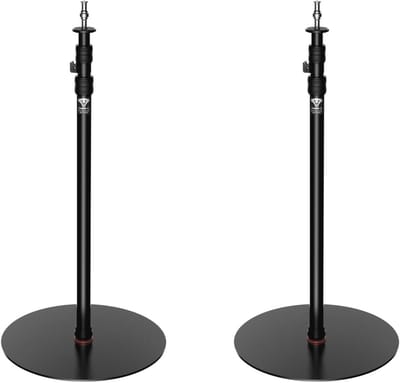 Professionele camera monopod met gewogen basis en instelbare hoogte - 2 stuks/40 cm